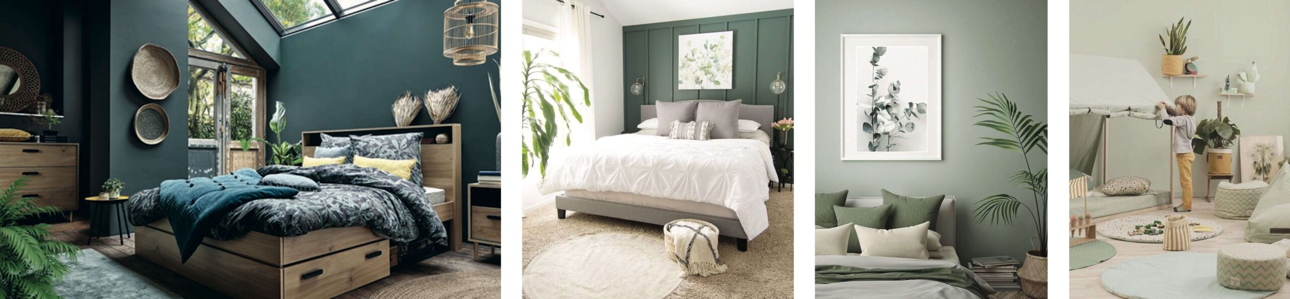 Chambre - Le vert en décoration