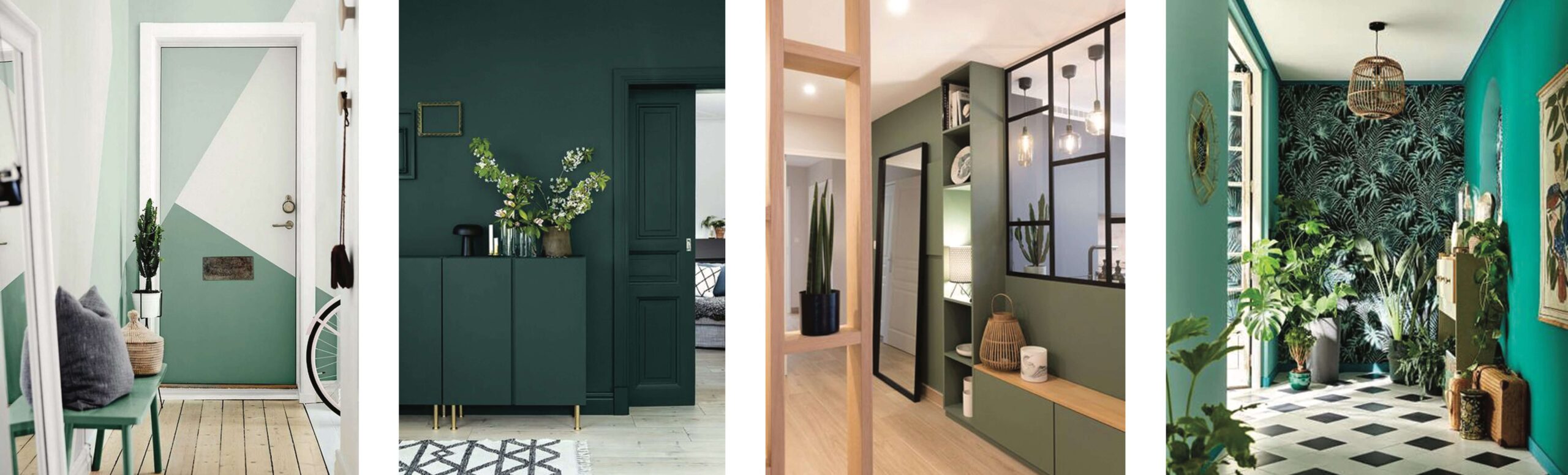 Entrées et couloirs - le Vert en décoration